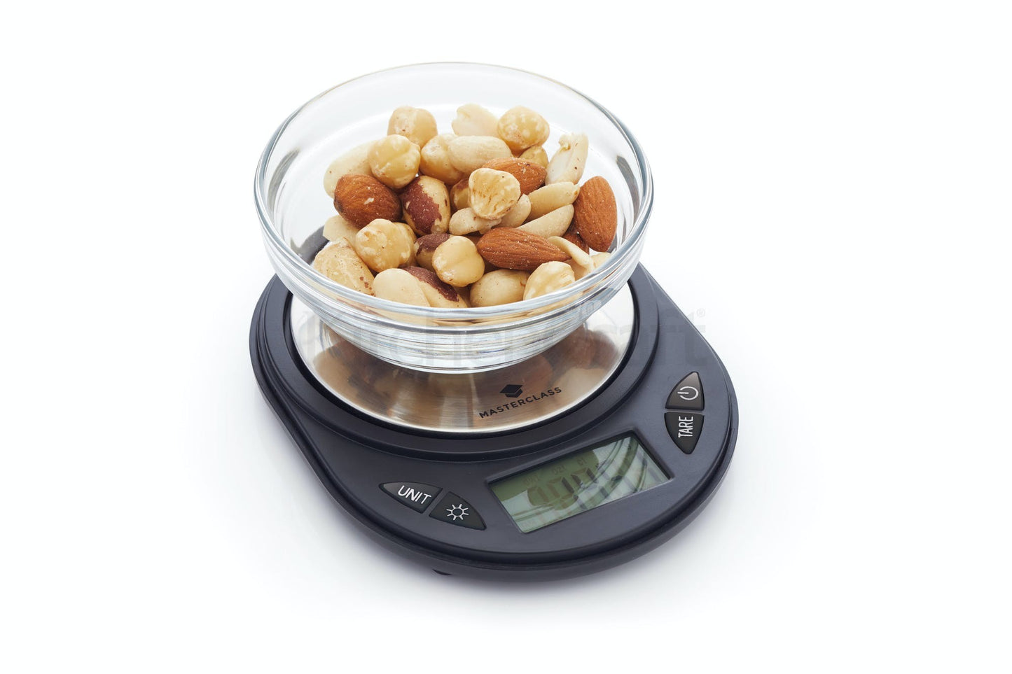 KitchenCraft MasterClass Smart Space Electric Stainless Steel Kitchen Weighing Scales MCSPSSCALE