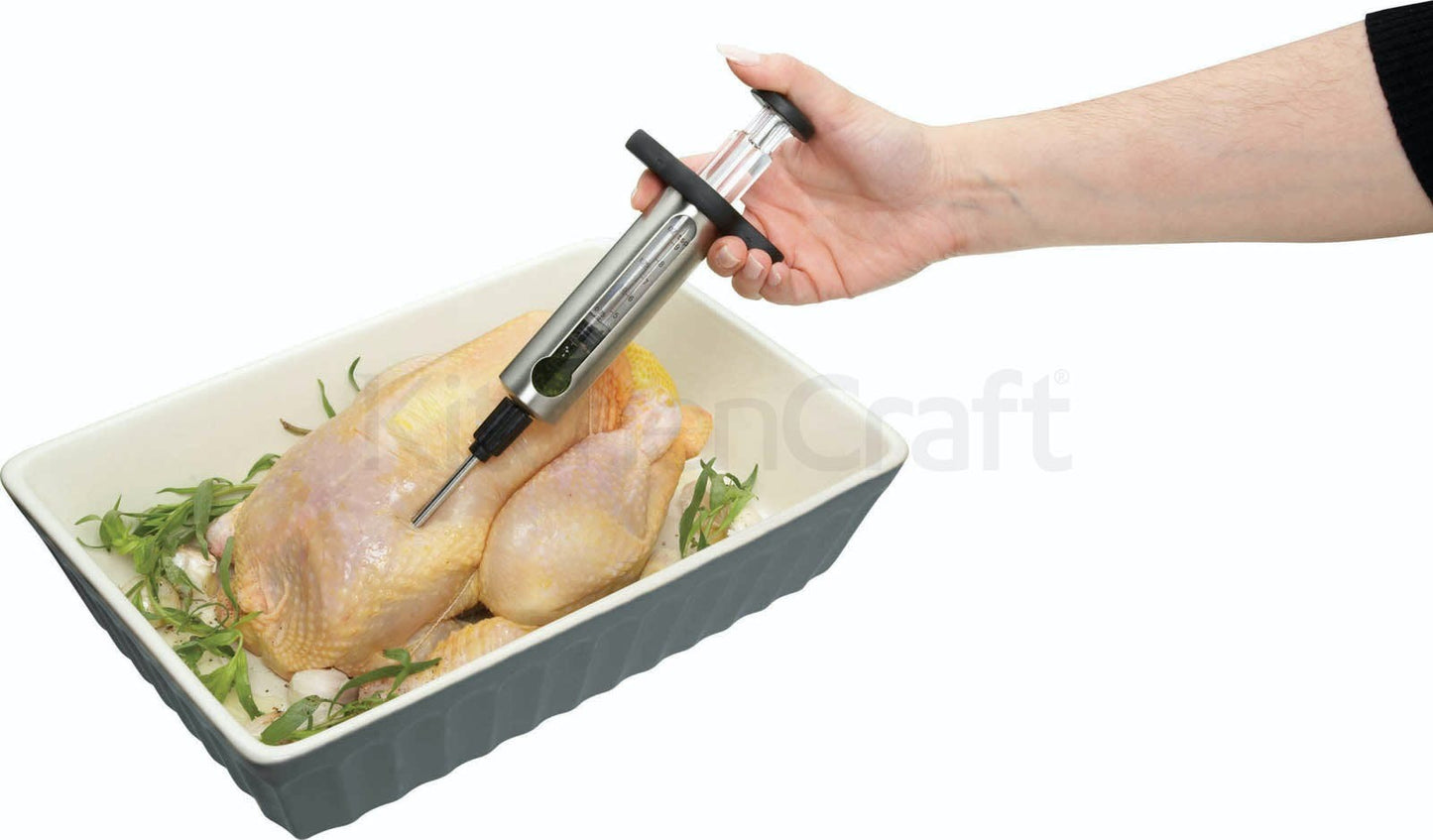 KitchenCraft MasterClass Stainless Steel Flavour Injector MCINJSS - Home & Beyond