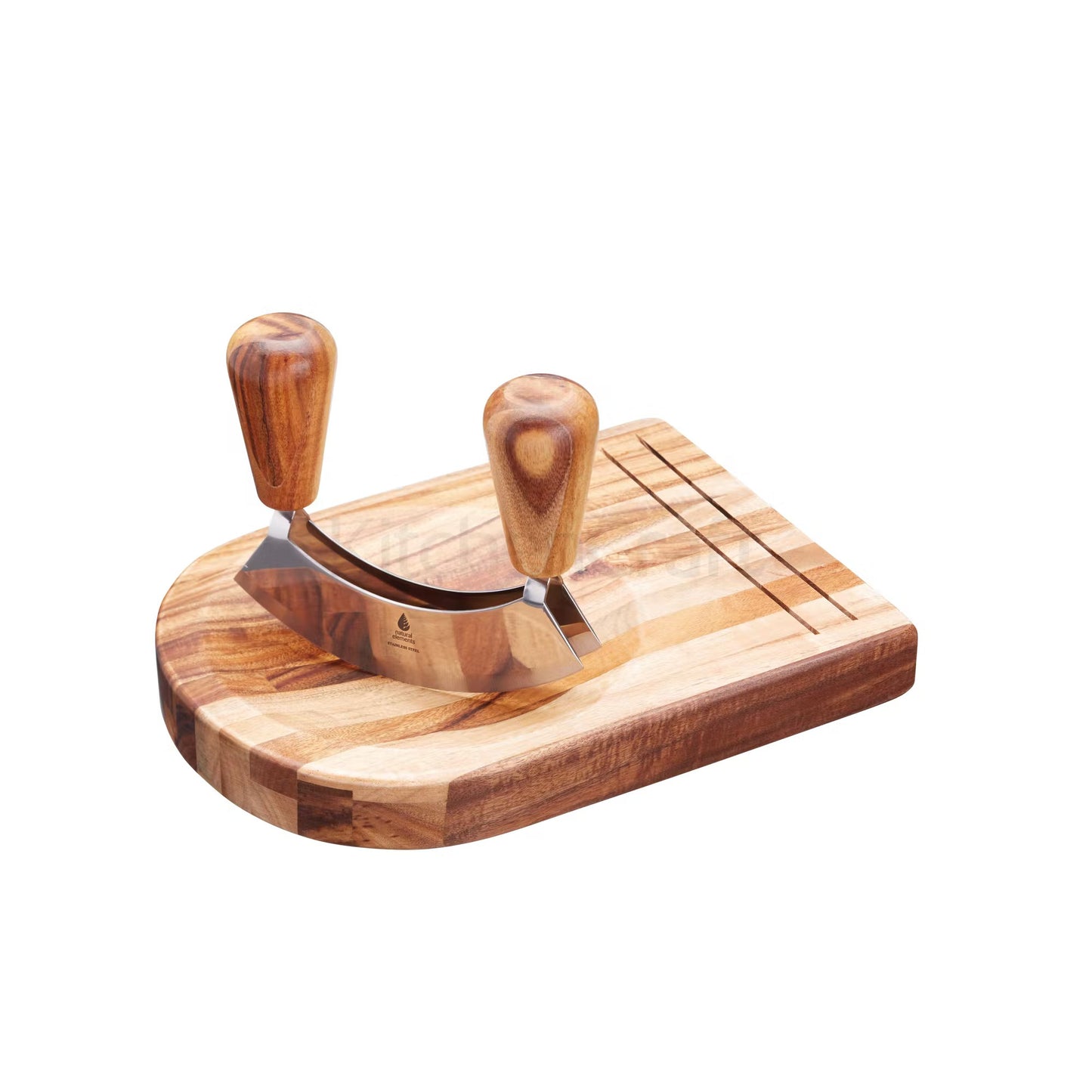 KitchenCraft Natural Elements Acacia Wood Hachoir Set Hachoir Set NEHACHOIR