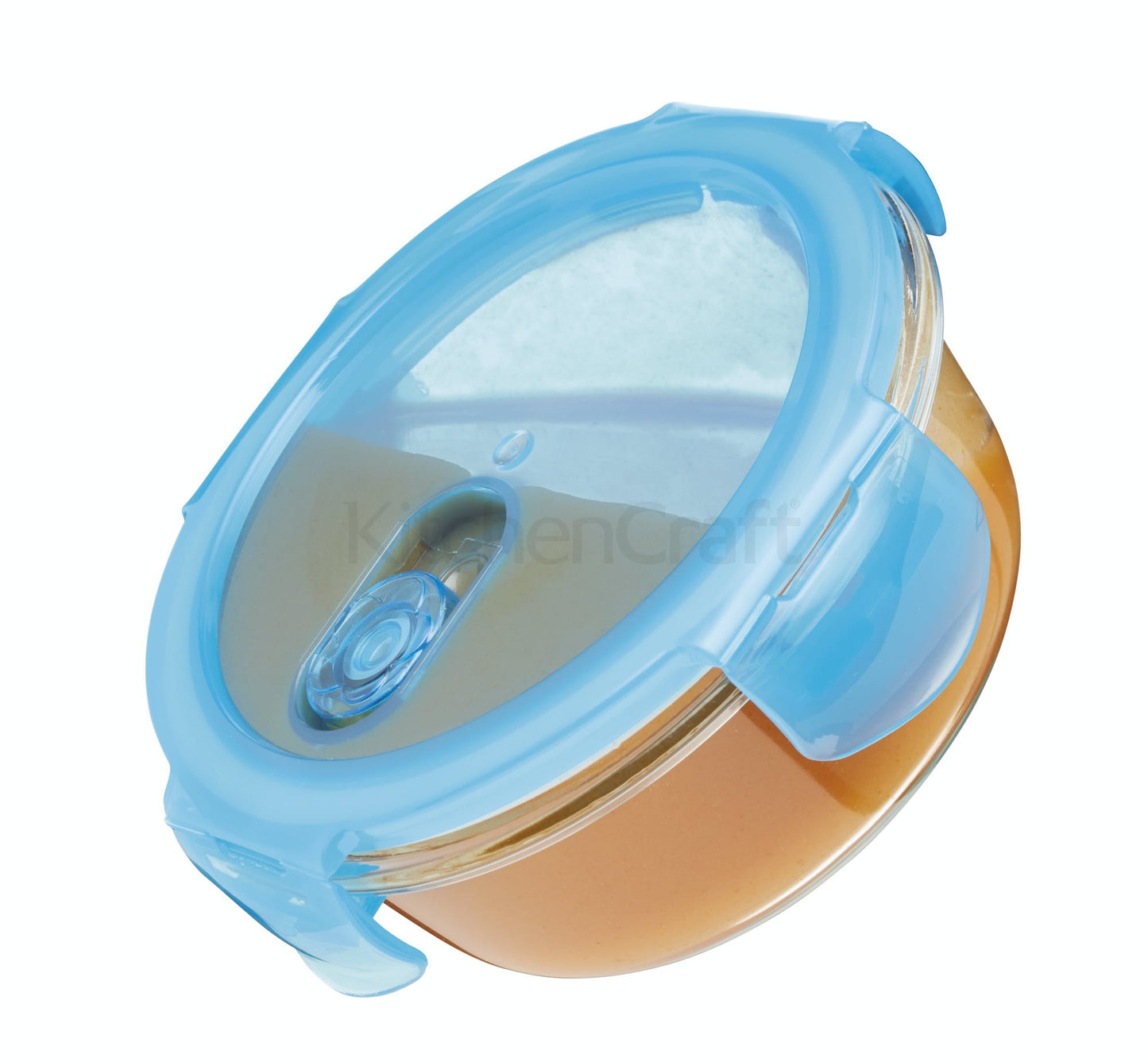KitchenCraft Pure Seal Glass Round 350ml Storage Container