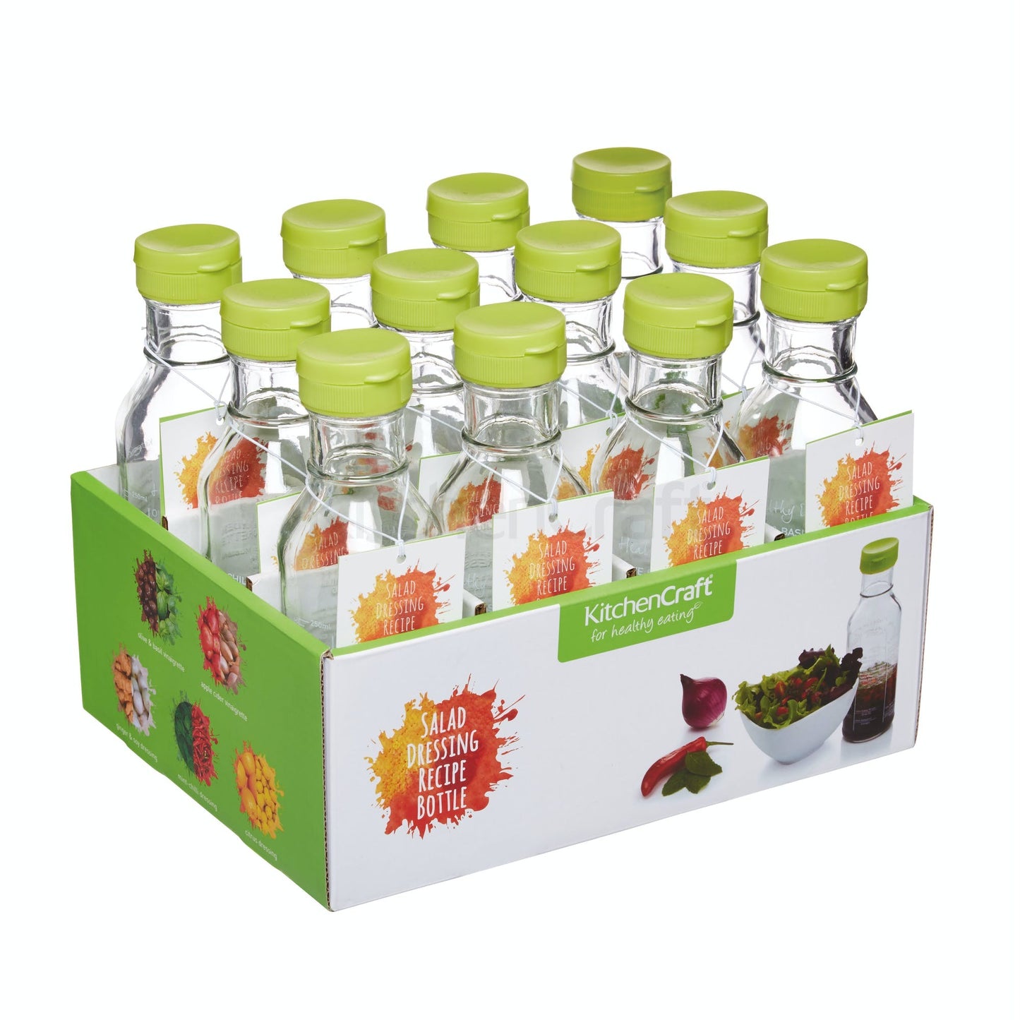 KitchenCraft Salad Dressing Recipe Bottle KCHEDRESSERDISP - Home & Beyond