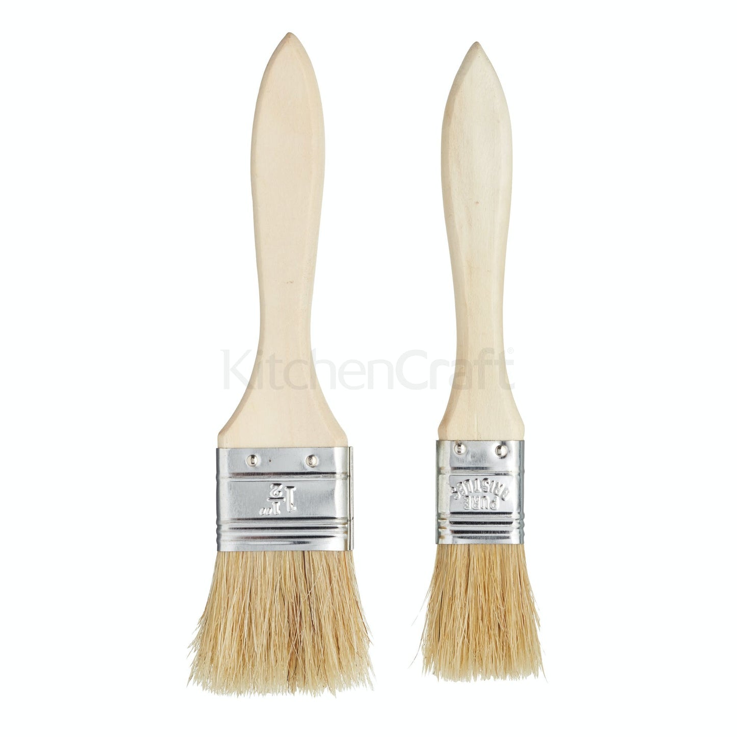 KitchenCraft Set of 2 Wide Pastry Brushes KCPASTRYPK2