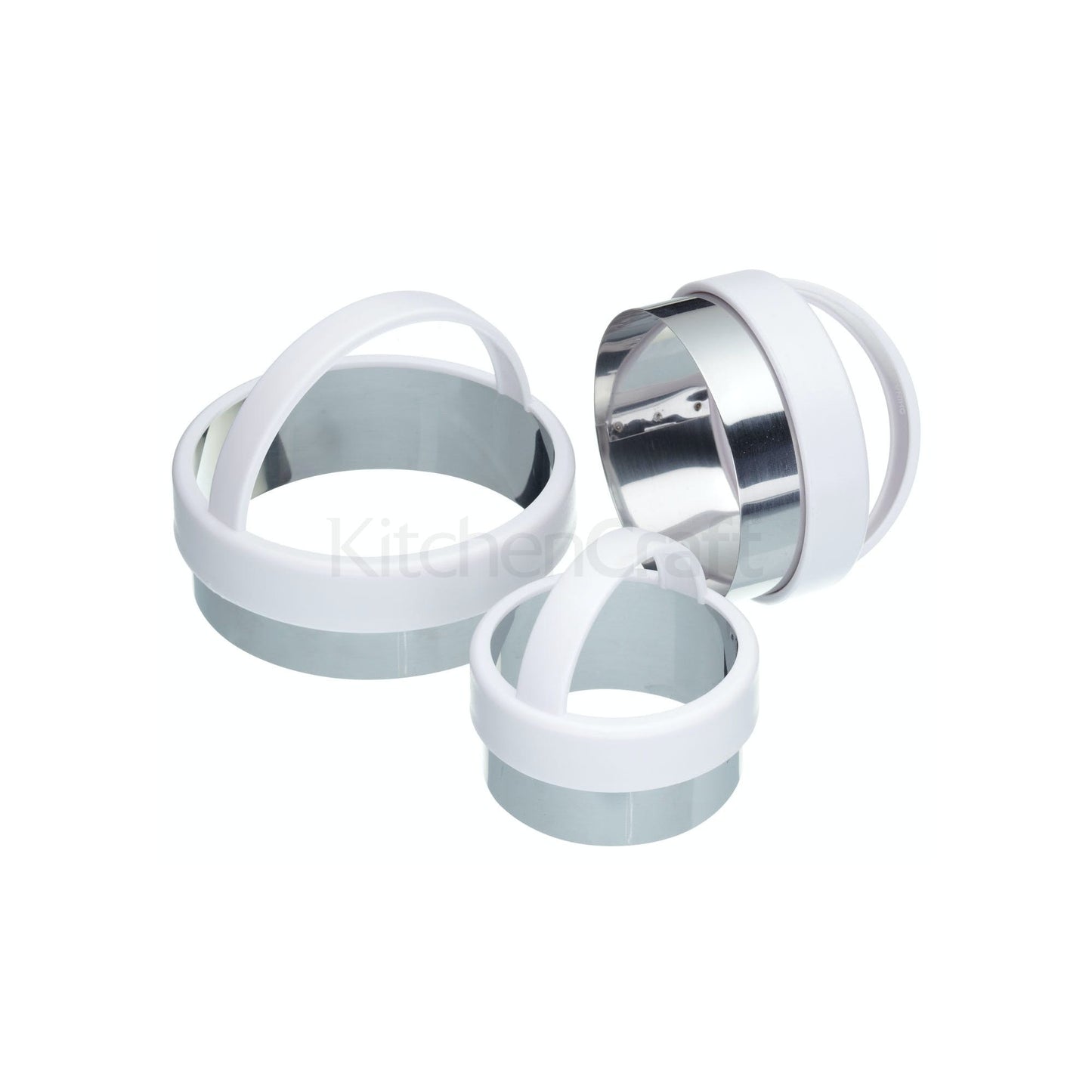KitchenCraft Set of Three Plain Pastry Cutters KCABPLAIN