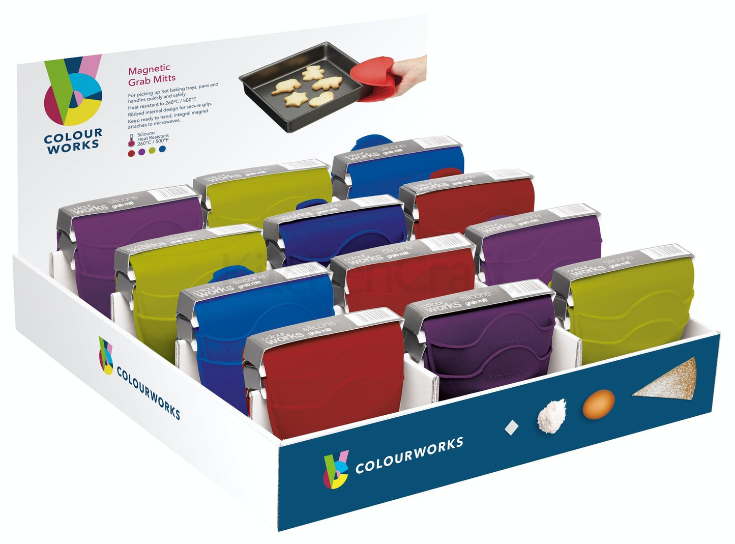 KitchenCraft Silicone Grab Mitts CWGRABDISP24