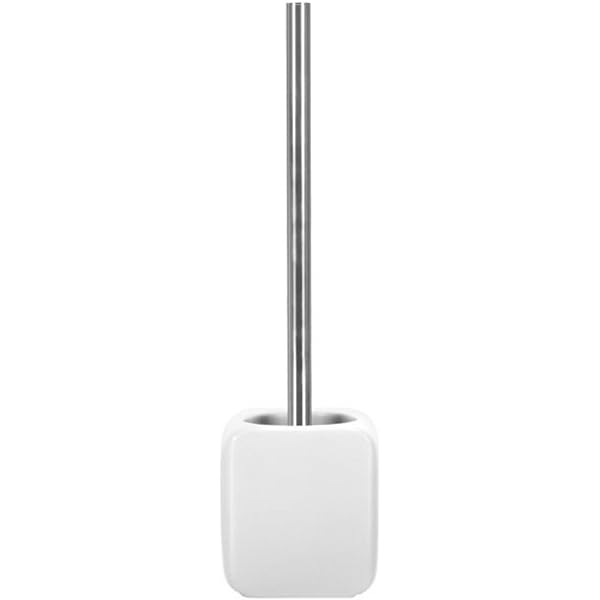 Kleine Wolke Toilet brush holder With Brush Ethno white - Home & Beyond