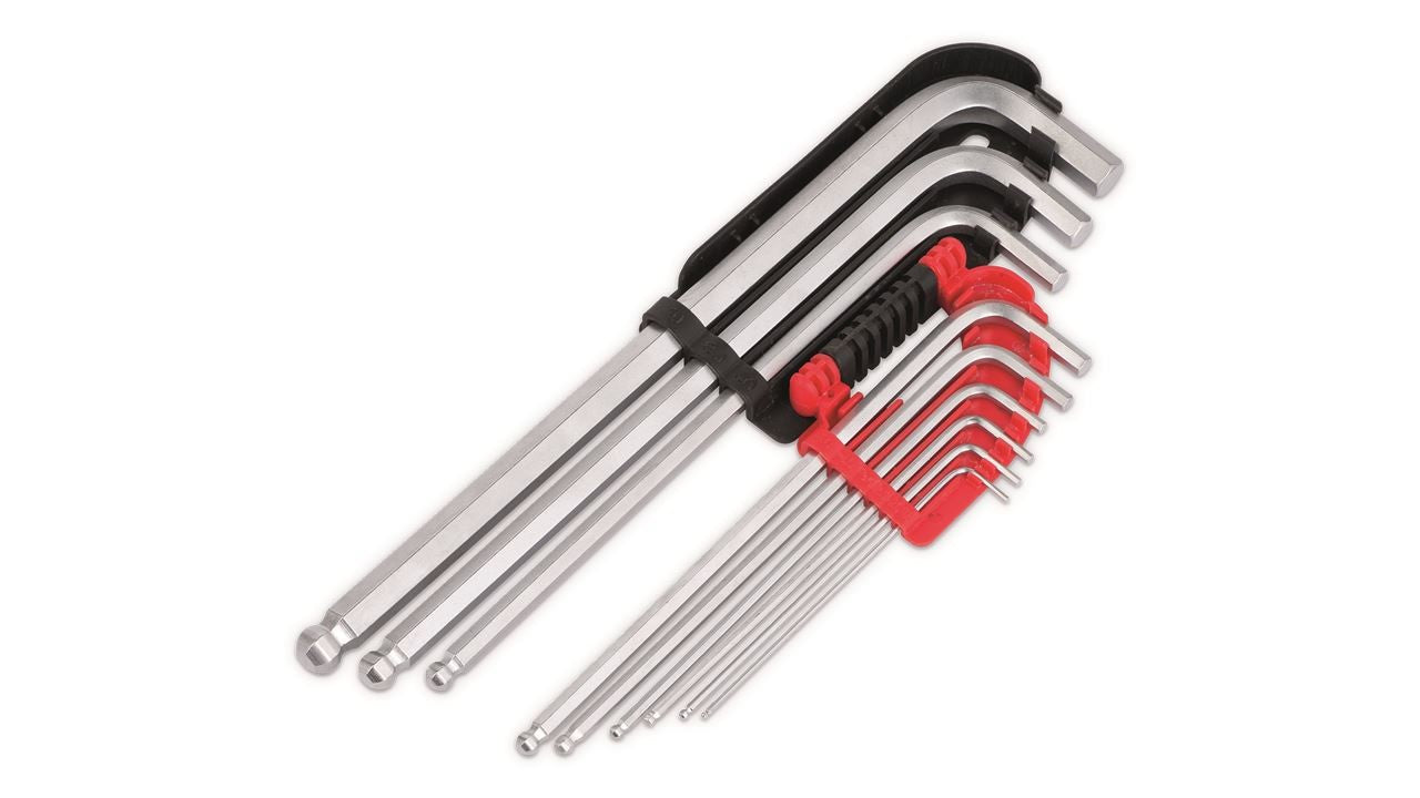 Kreator Range Extra Long Hex Key Sets 9 Piece Chrome Vanadium Steel Bp Krt408302