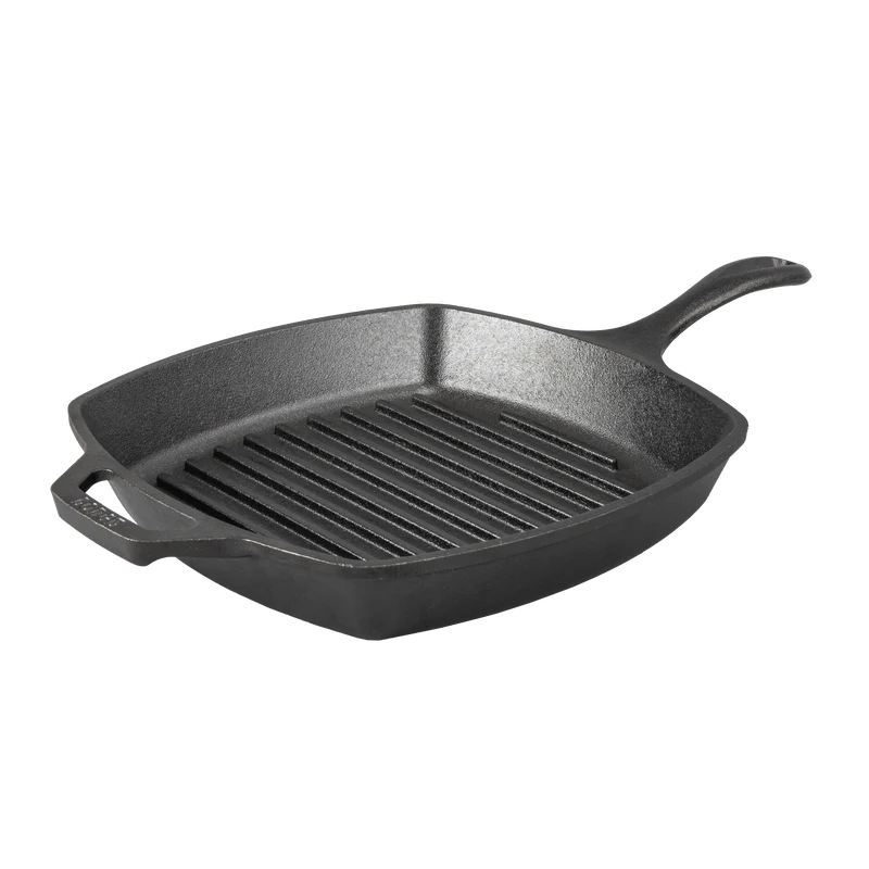 LODGE Wildlife Series 10.5 Inch Square Cast Iron Fish Grill Pan