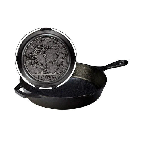 LODGE Wildlife Series 26.0cm Buffalo Nickel Skillet