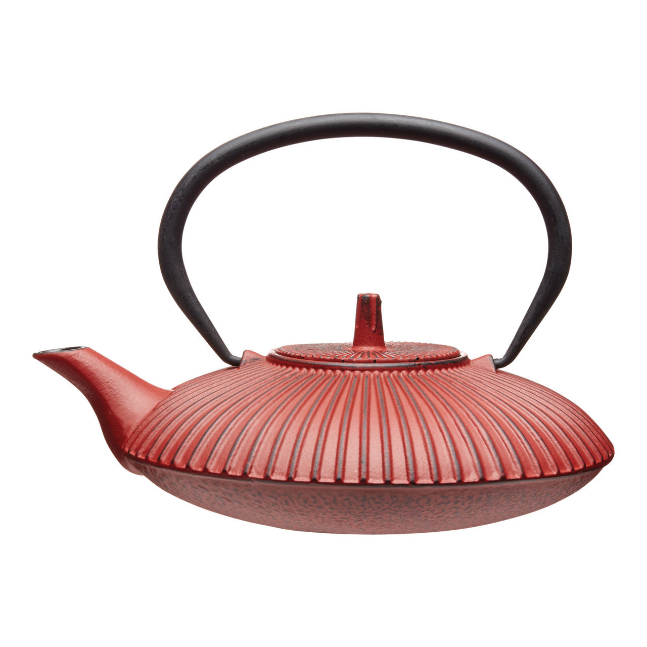 Kitchencraft La Cafetière Cast Iron Teapot and Infuser, 600ml, Red