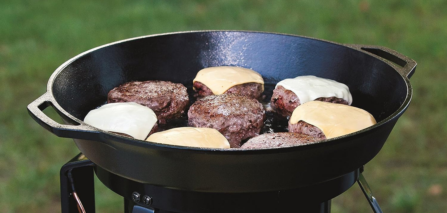 Lodge 17-Inch Logic Pre-Seasoned Cast Iron Skillet (Black) L17Sk3