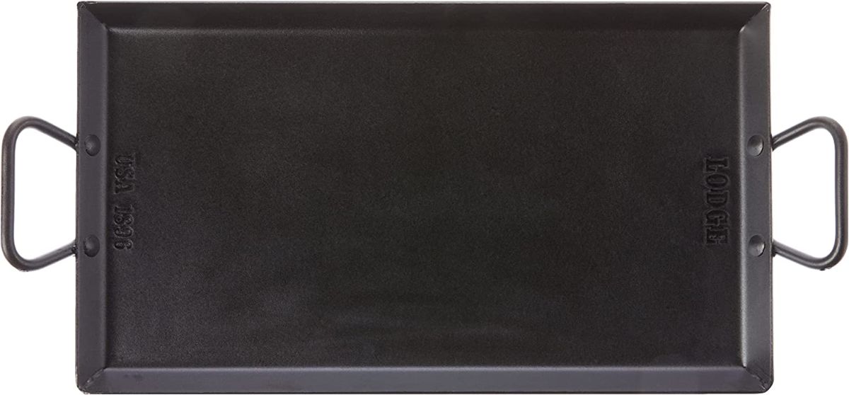Lodge 18 x 10 Inch Seasoned Carbon Steel Griddle CRSGR18