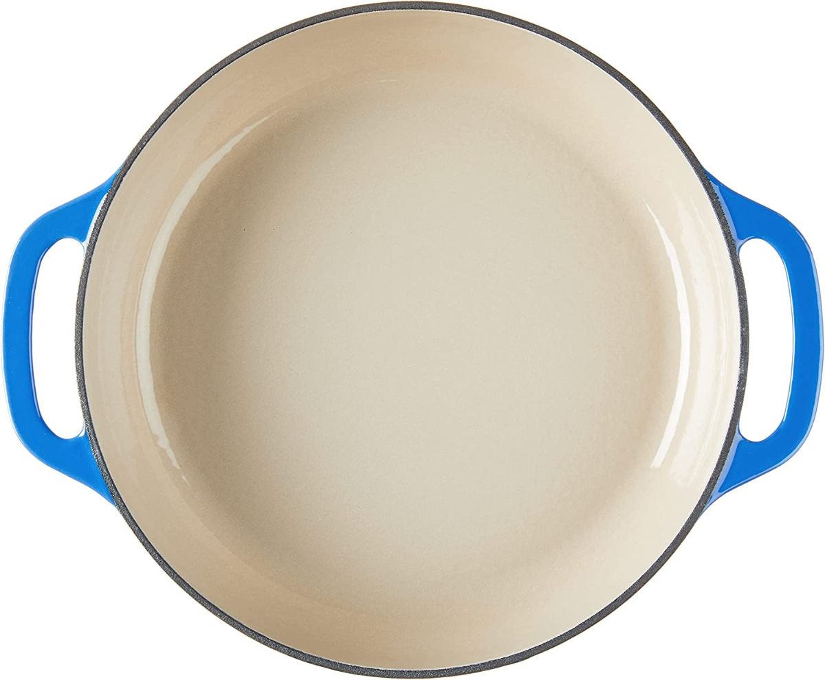 LODGE 3.6 Quart Blue Enameled Cast Iron Covered Casserole EC3CC33