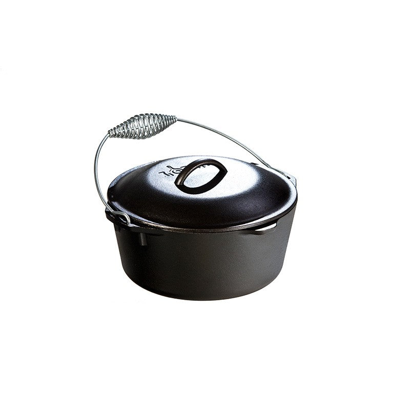 LODGE 5 Quart Cast Iron Dutch Oven With Bail Handle L8DO3