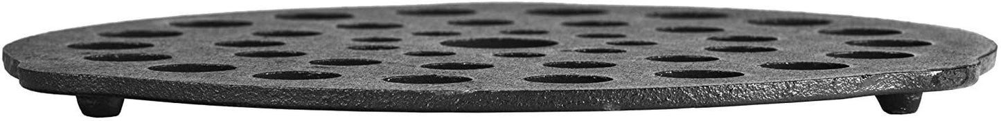 Lodge 8-Inch Pre-Seasoned Cast-Iron Meat Rack/Trivet (Black) L8DOT3