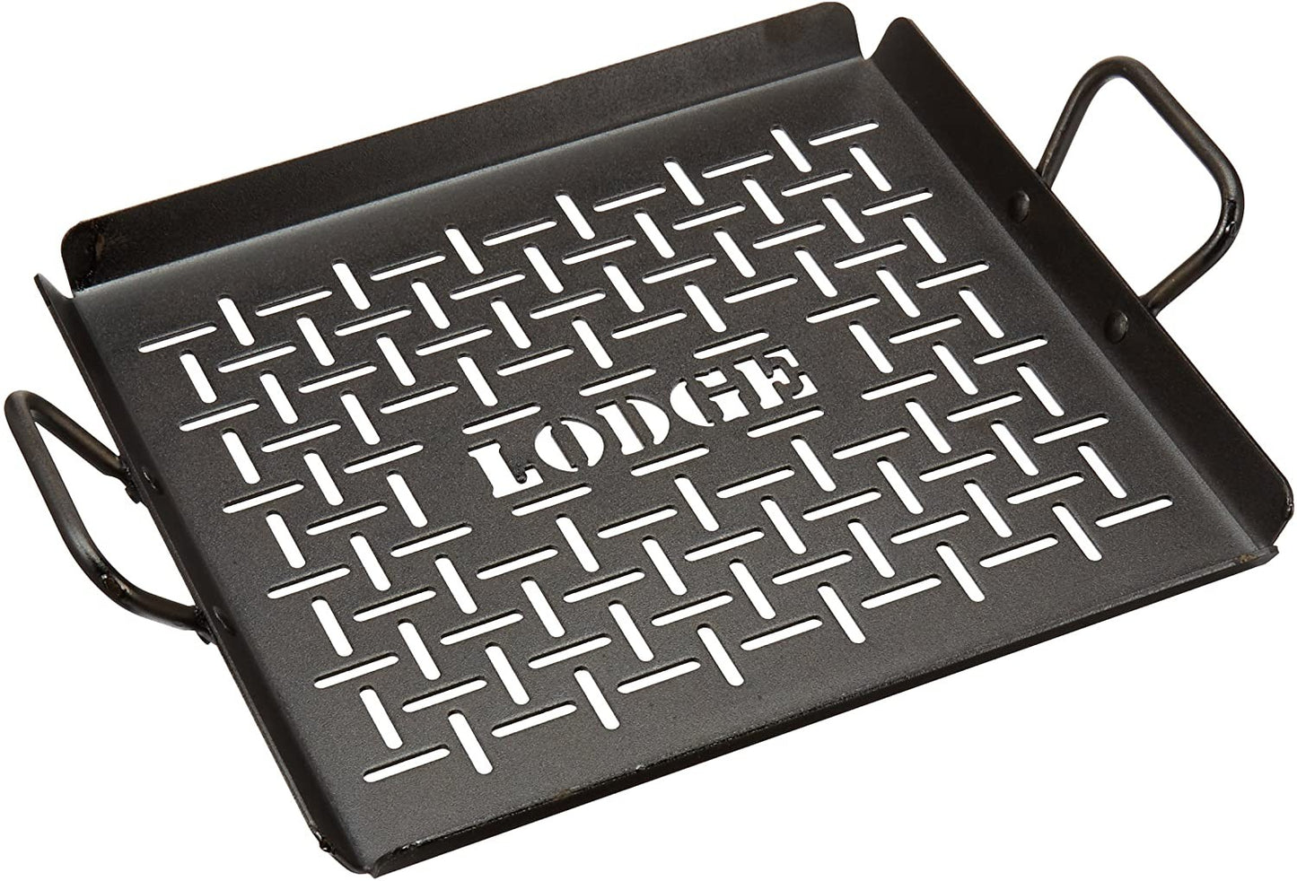 Lodge Carbon Steel Grilling Pan, Pre-Seasoned, 12-inch CRSGP12