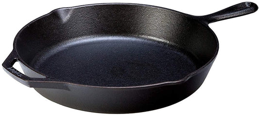 LODGE Pre-Seasoned Cast Iron Skillet With Assist Handle, 12 inch, Black L10SK3