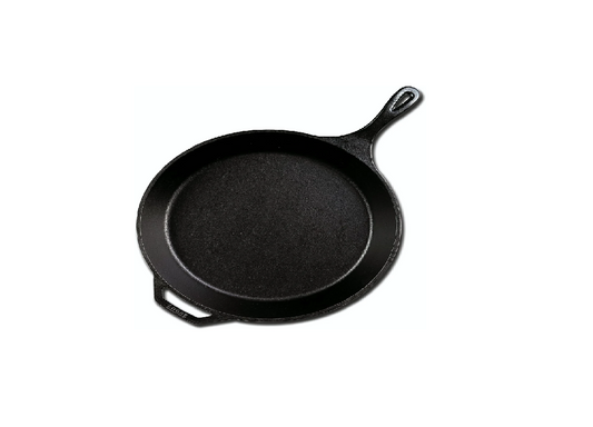 LODGE Pre-Seasoned Cast Iron Skillet With Assist Handle, 15 inch, Black L14SK3