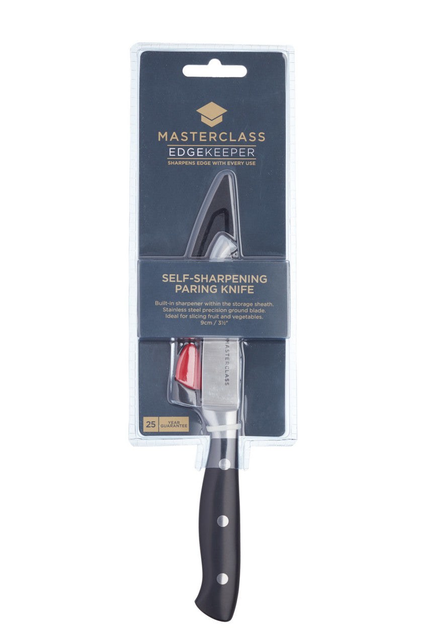 KitchenCraft MasterClass Edgekeeper Self-Sharpening 9cm (3.5") Paring Knife