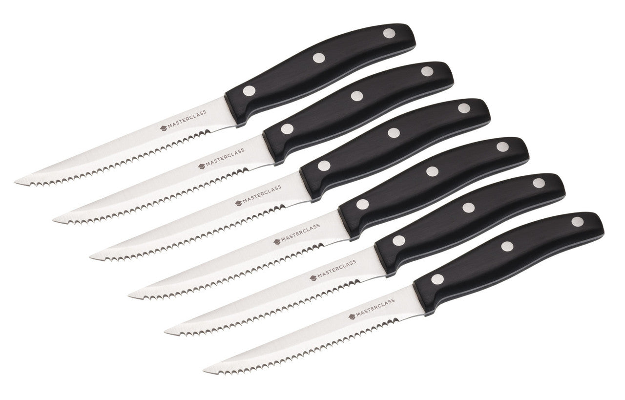 KitchenCraft MasterClass Deluxe 6 Piece Steak Knife Set