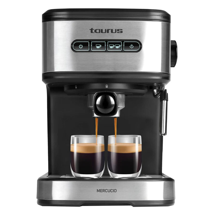 TAURUS EXPRESSO COFFEE MAKER 850W 2CUPS STAINLESS STEEL