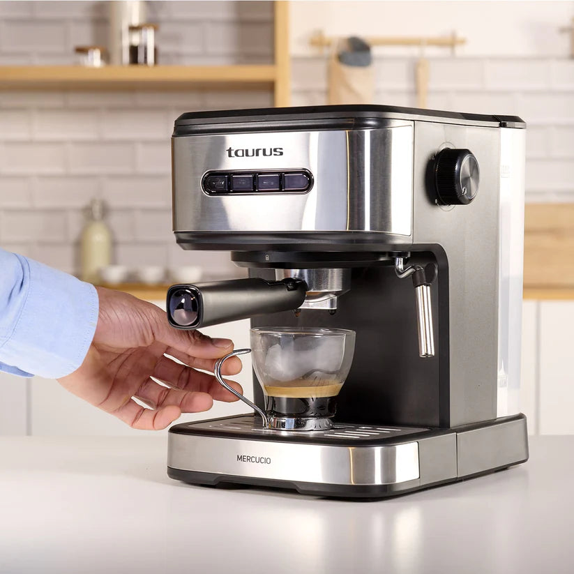 TAURUS EXPRESSO COFFEE MAKER 850W 2CUPS STAINLESS STEEL