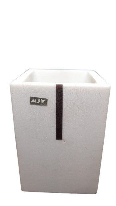 Msv Polyresin Dubai White Tumbler140357 - Home & Beyond