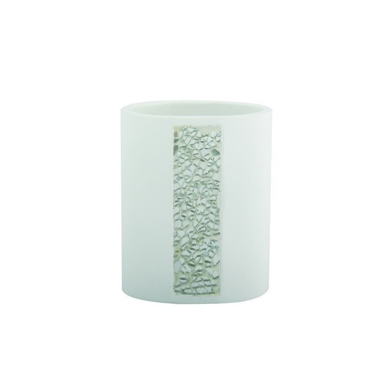 Msv Polyresin Tumbler Luanda White 141598 - Home & Beyond
