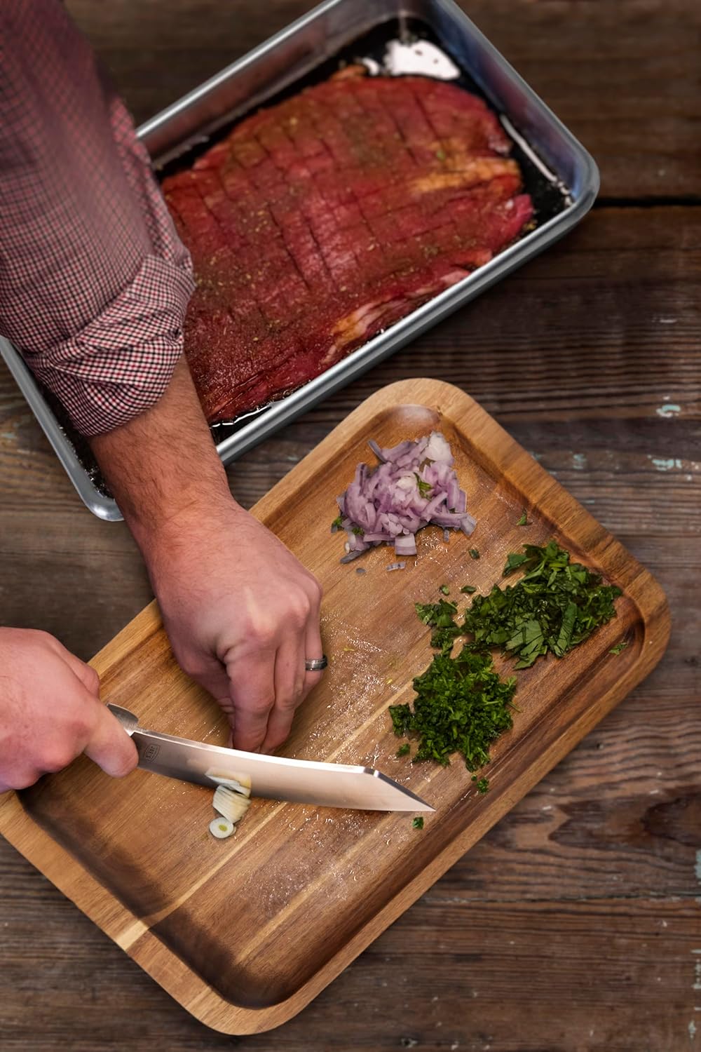 CharBroil Oklahoma Joe Blacksmith Cleaver & Chef Knife