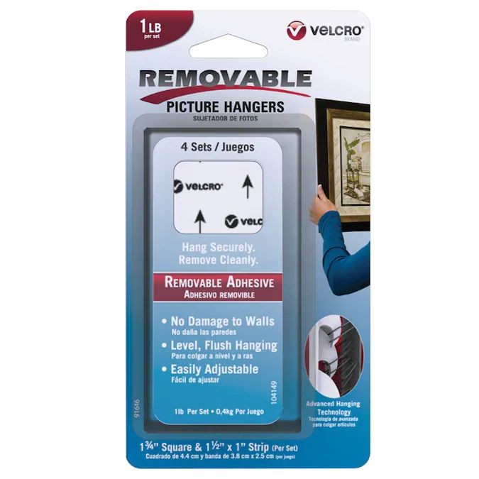 Velcro Brands 4-Pack 1.75-in x 1.5-in White Plastic Light-Duty All-Purpose Anchors
