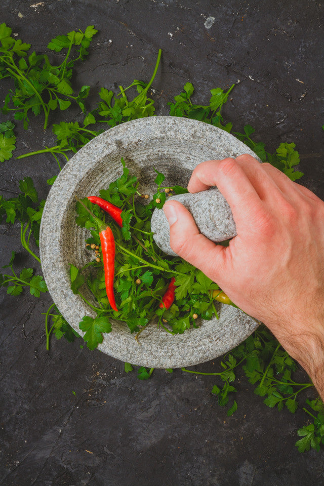 KitchenCraft World of Flavours Granite Mortar and Pestle