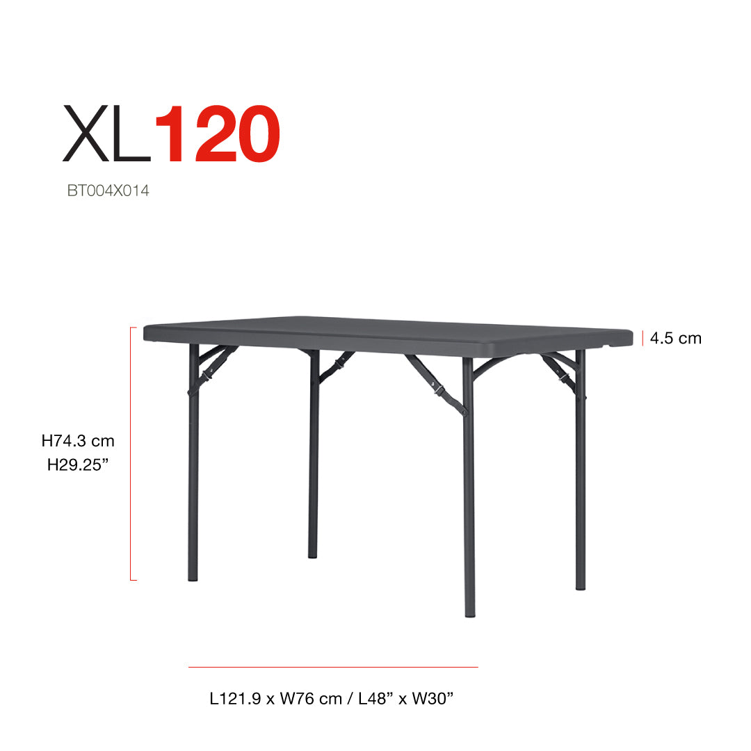 New Zown Classic Rectangular FoldableTable XL120