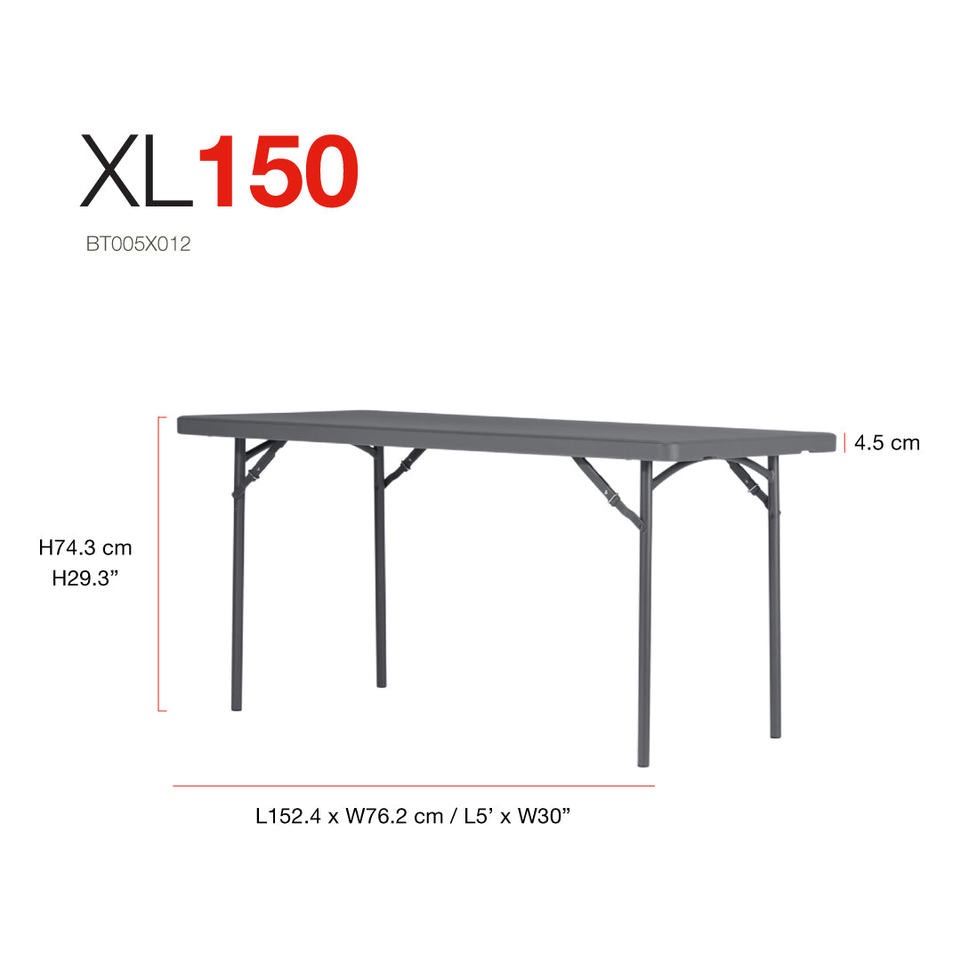 New Zown Classic Rectangular FoldableTable XL150