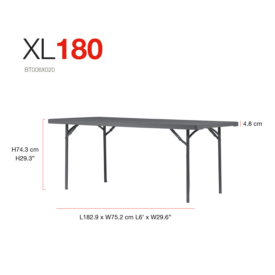 New Zown Classic Rectangular FoldableTable XL180