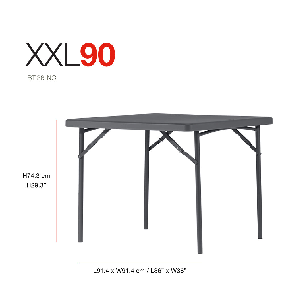 New Zown Classic Square Foldable Table XXL90