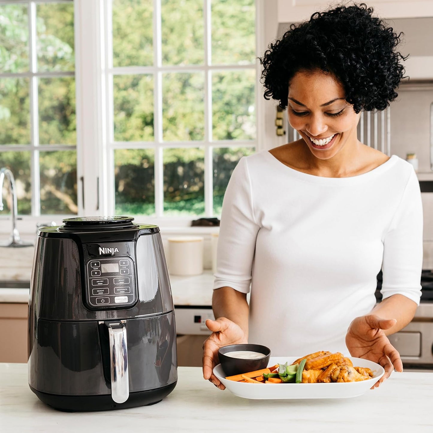Ninja Air Fryer 3.8L 1550w Ceramic Non Stick