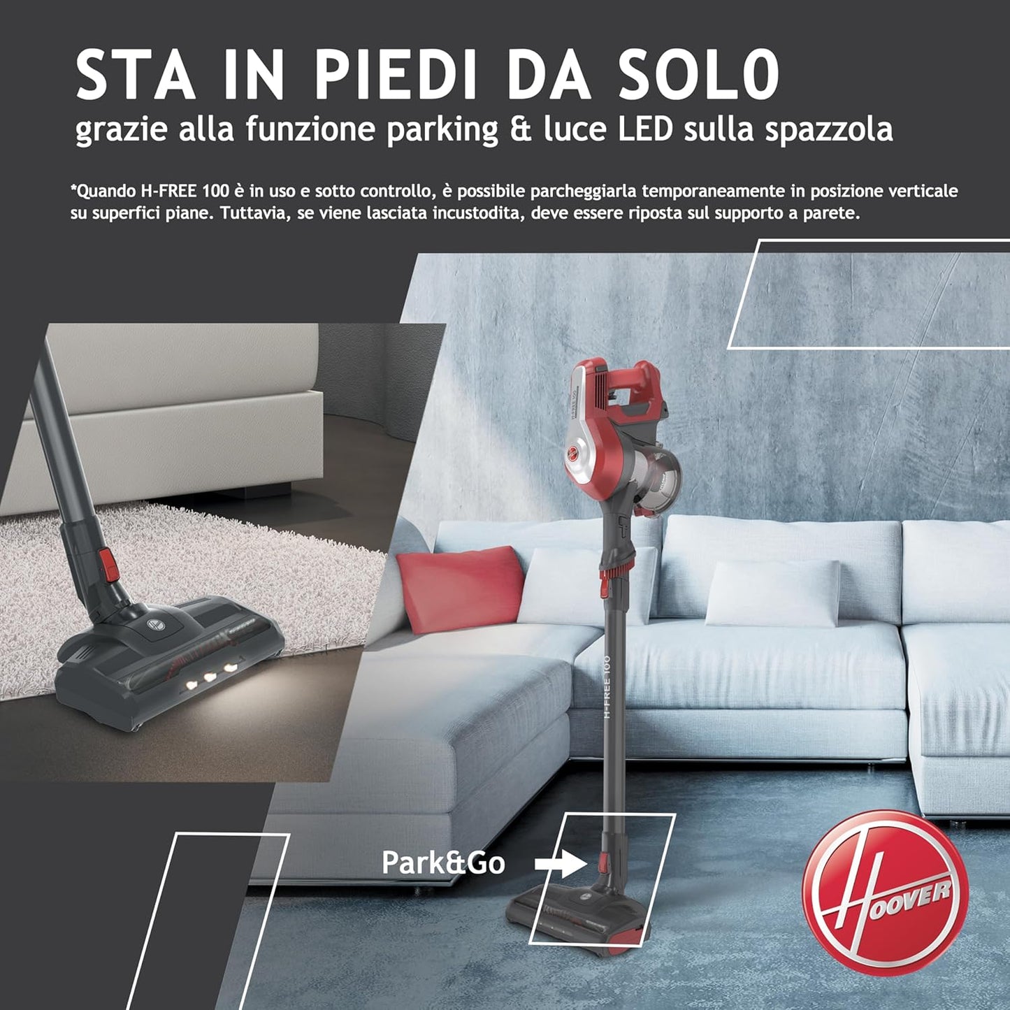Hoover Cordless Stick Vacuum Cleaner, Cyclonic System
