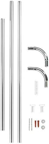 ANGLE BAR 20MM UNIVERSAL CHROME