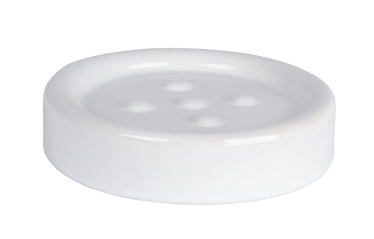 CERAMIC SOAP DISH "POLARIS" WHITE