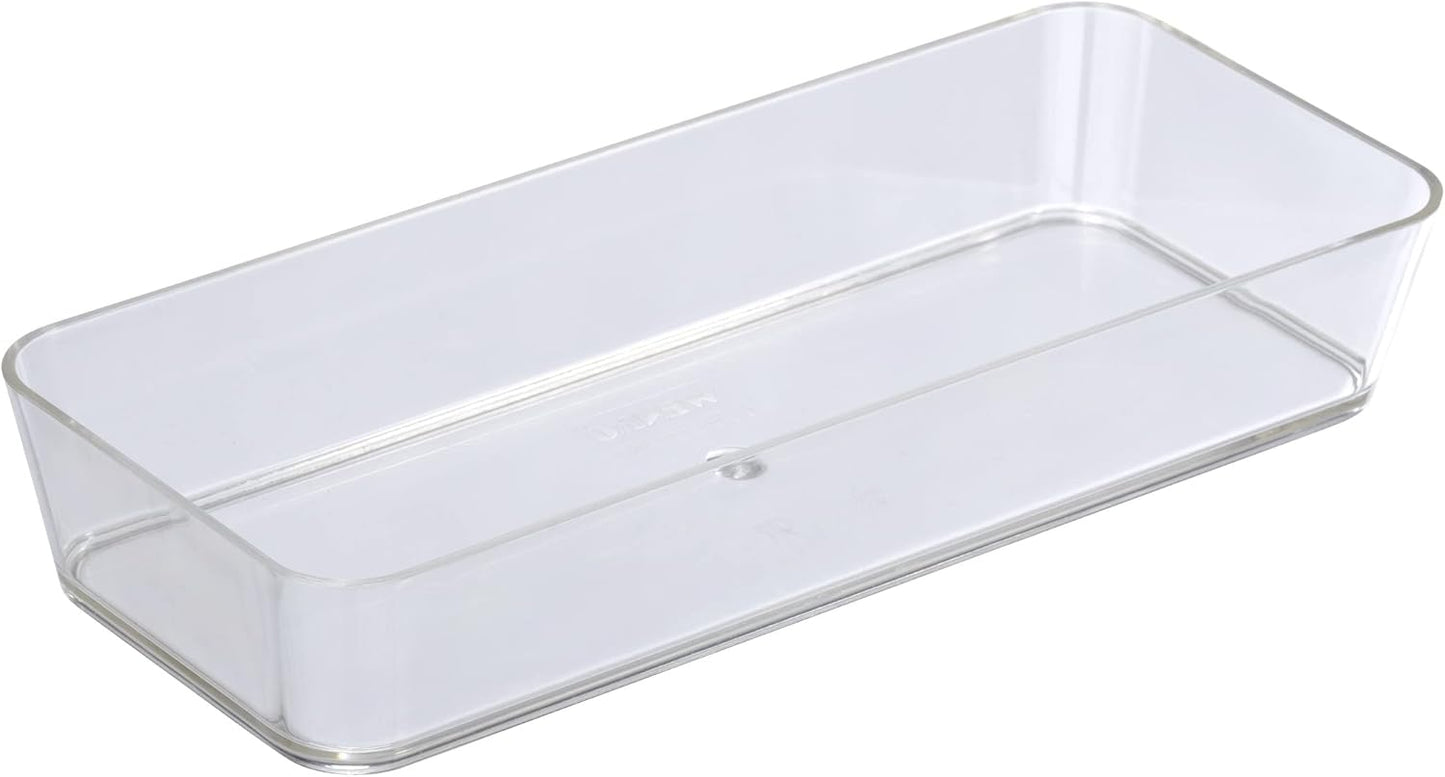 TRAY"SLIM" CANDY TRANSP.24*10*4CM