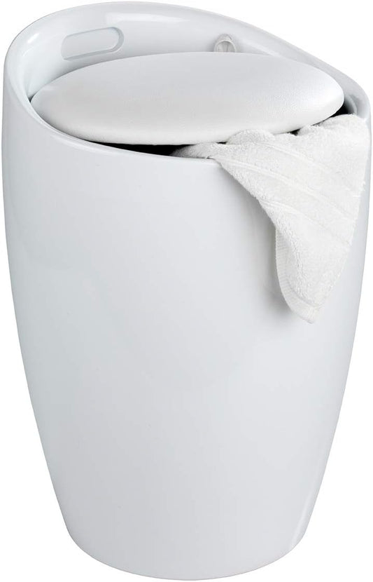 BATH STOOL "CANDY" WHITE