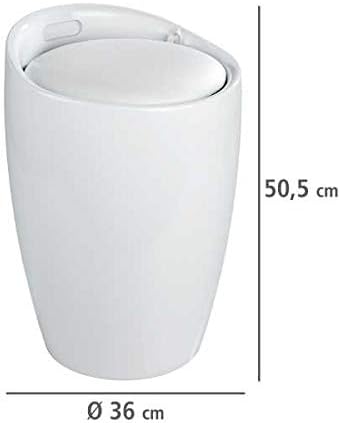 BATH STOOL "CANDY" WHITE
