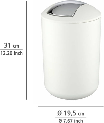 SWING COVER BIN "BRASIL" L WHITE