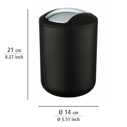 SWING COVER BIN "BRASIL" S BLACK