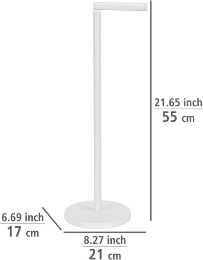 STAND TOILET PAPER HOLDER WHITE MATT