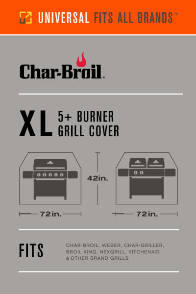 CharBroil 5+ Burner Rip-Stop Grill Cover