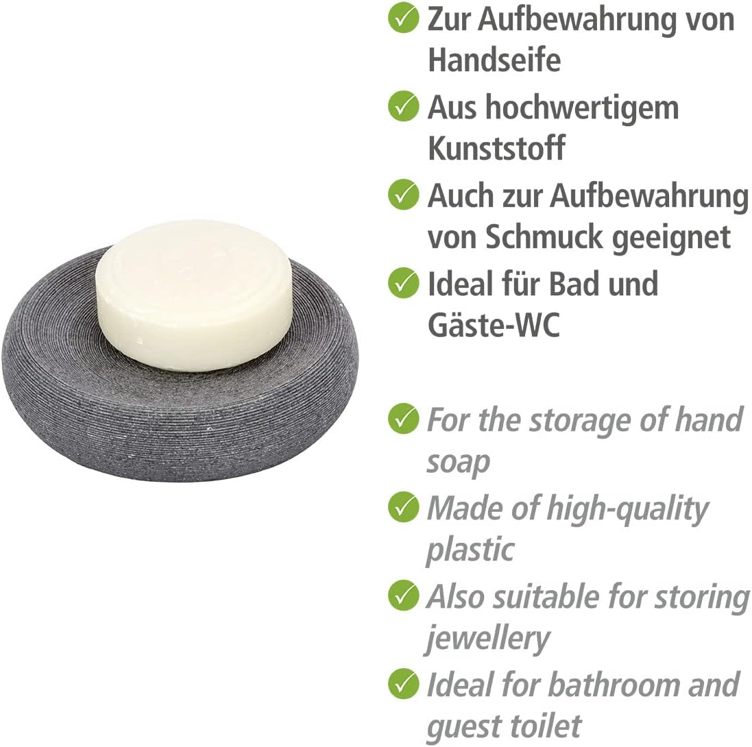 SOAP DISH "GOA" GREY