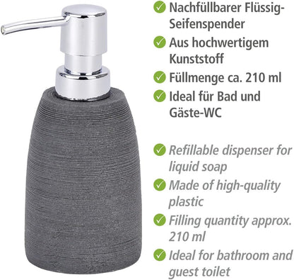 SOAP DISPENSER "GOA" GREY