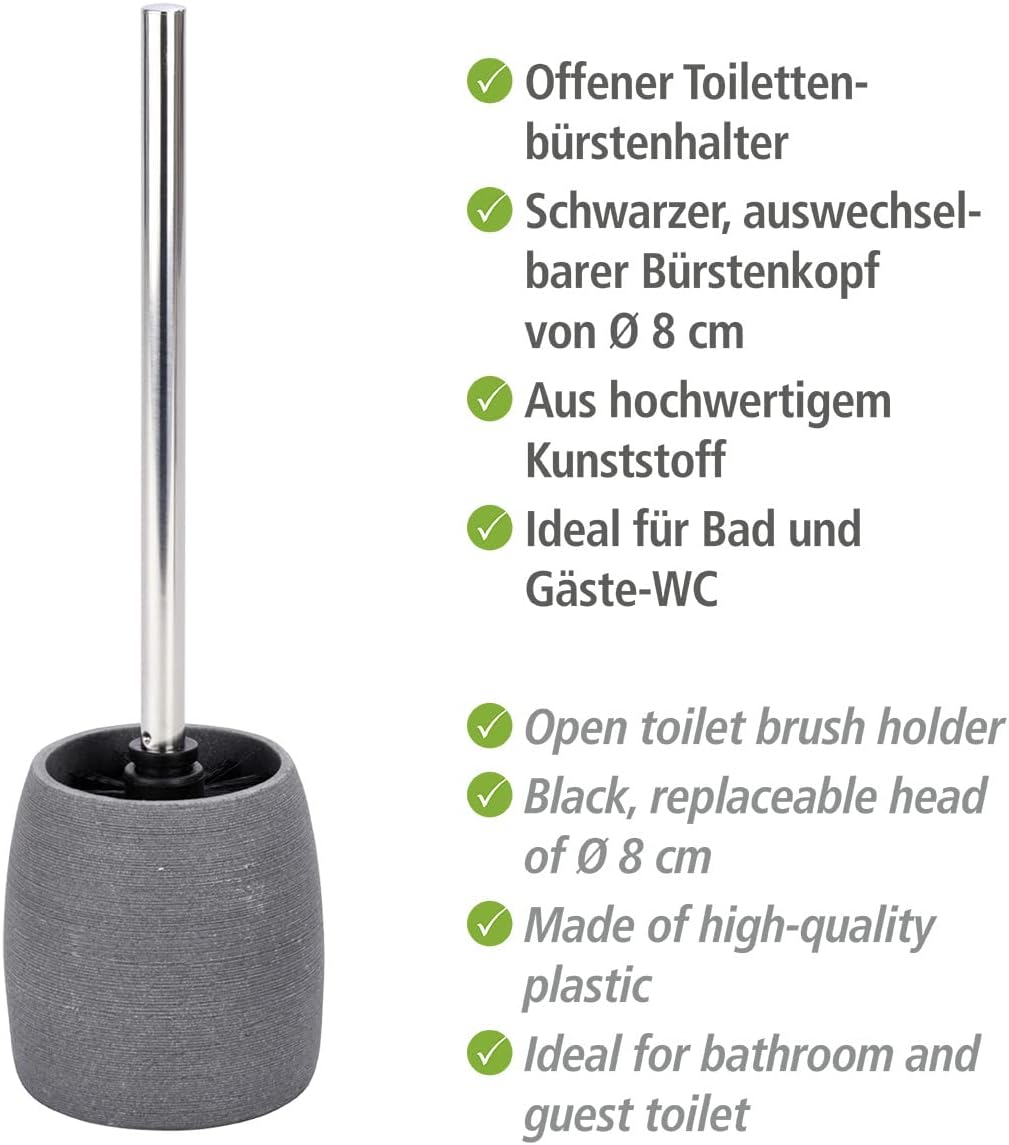 TOILET BRUSH "GOA" GREY