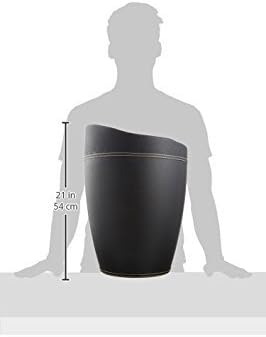 BATH STOOL CANDY,LEATHER BLACK