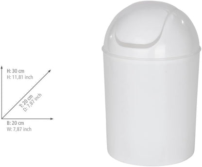 SWING COVER BIN "ECONOMIC" WHITE